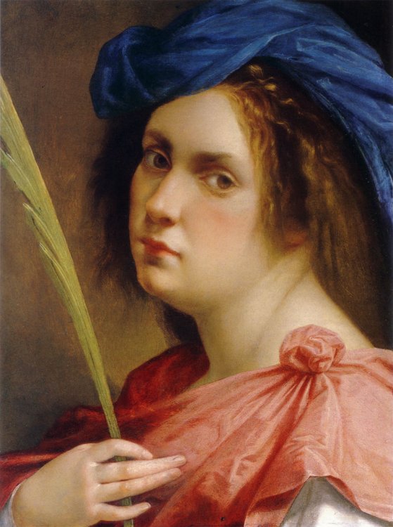 Artemisia gentileschi selfportrait martyr