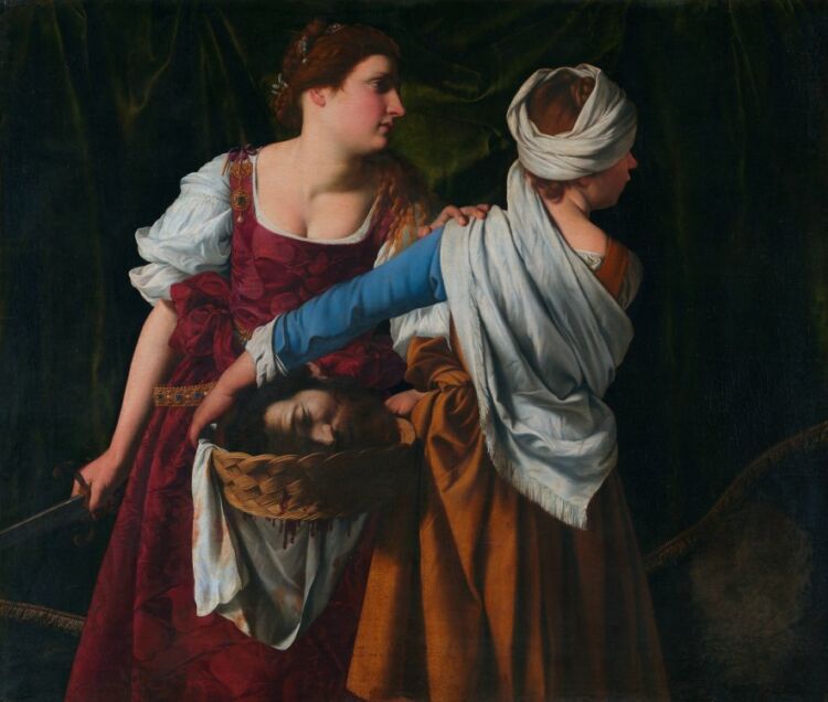 Judith and her maidservant with the head of holofernes, by orazio gentileschi